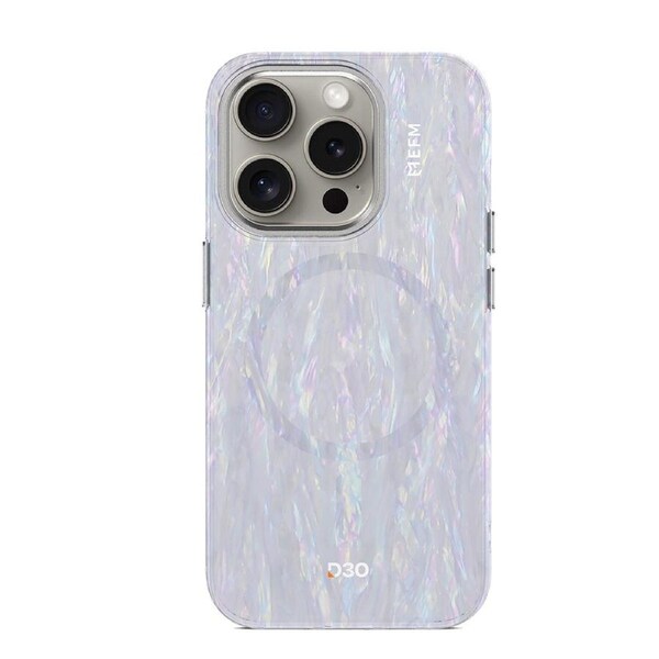 EFM Volta D3O Bio Case Phone Cover For Apple iPhone 16 Plus Mother of Pearl