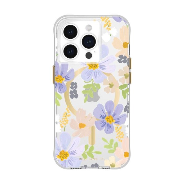 Case-Mate Rifle Paper MagSafe Case For Apple iPhone 15 Pro Pastel Marguerite