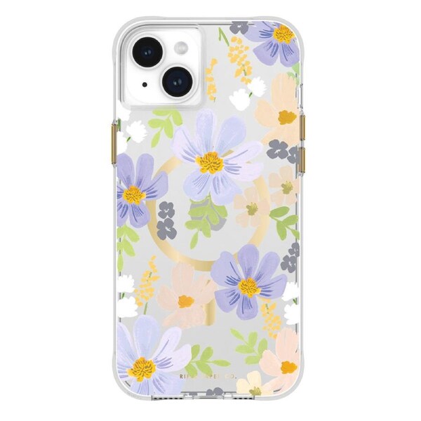 Case-Mate Rifle Paper MagSafe Case For Apple iPhone 15 Plus Pastel Marguerite