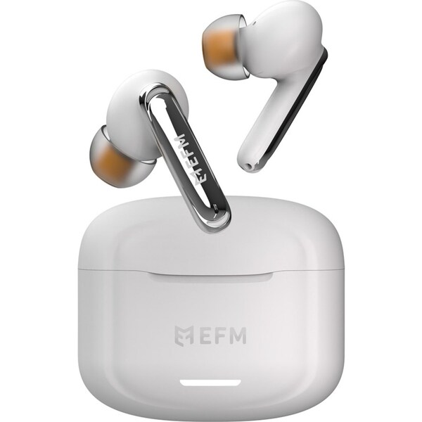 EFM New Orleans TWS In-Ear Wireless Earbuds/Earphones w/ Noise Cancelling White