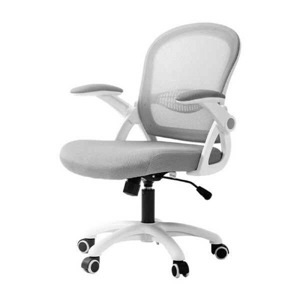 Artiss Mesh Office Chair Black Grey Grey and white
