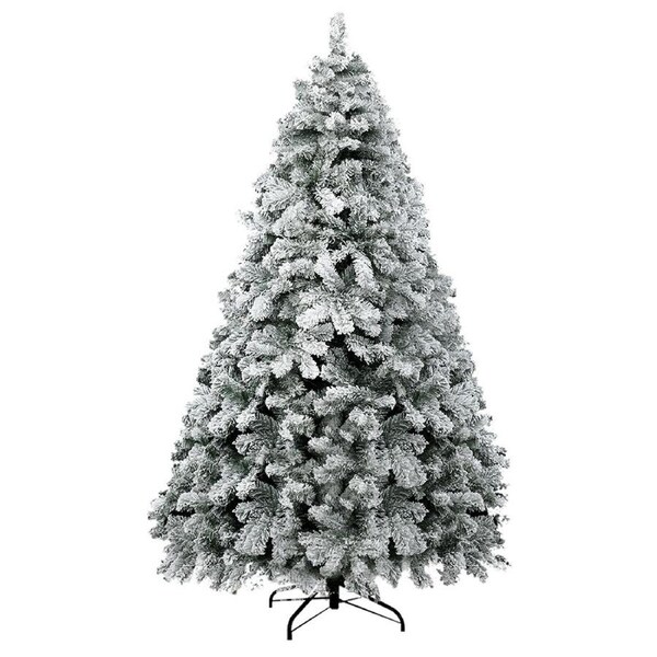 Jingle Jollys Christmas Tree 2.4M/2.1M/1.8M Xmas Trees Decorations Snowy Tips 2.1M