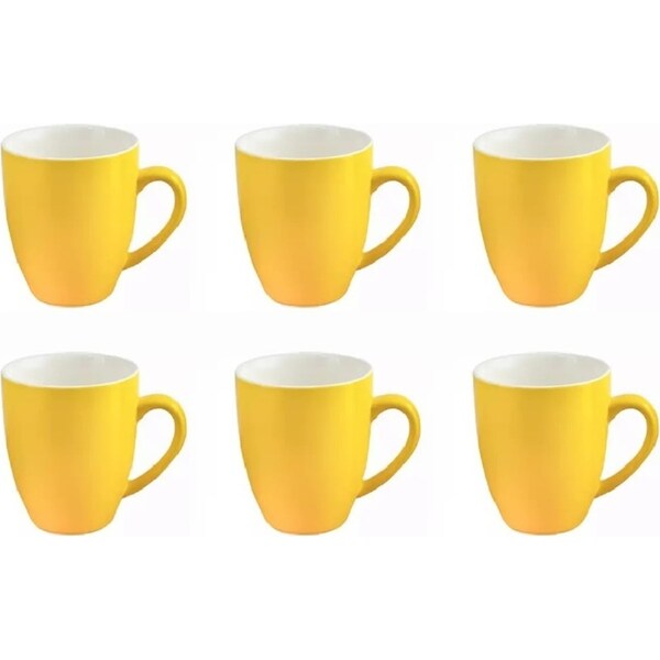Bevande Coffee Mug 400ml Set 6 - Maize Yellow