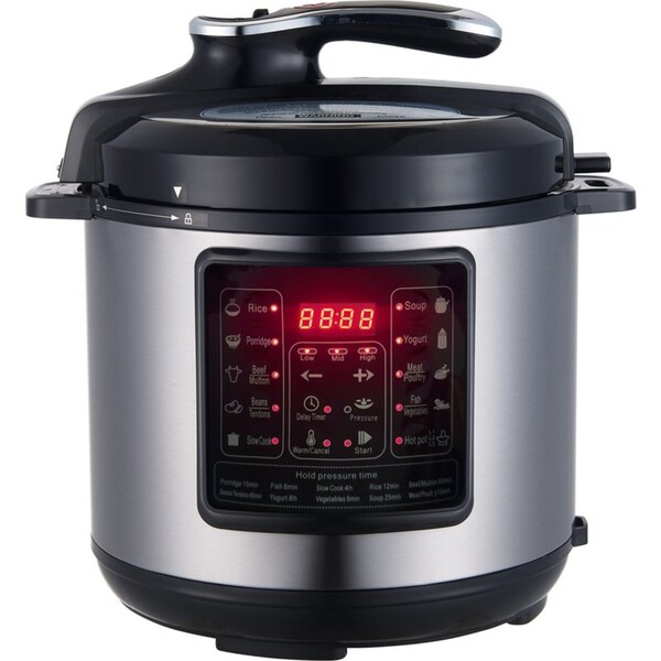 Healthy Choice 6L Non-stick Electric Pressure Cooker w/ Pressure Gauge