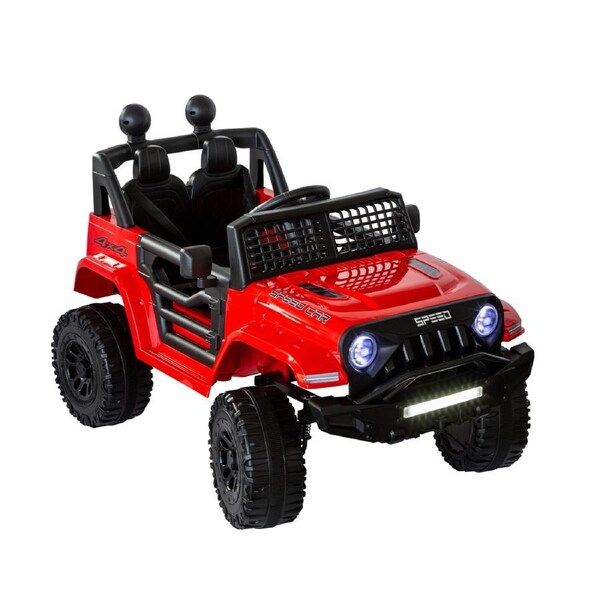 Lenoxx Jeep Inspired Remote Controlled Ride-on Electric Car (Red)
