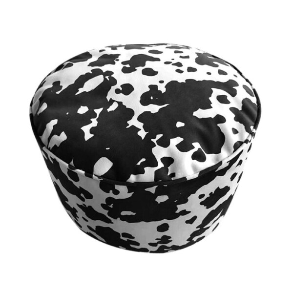 SOGA 48x35cm Round Soft Pouffe Seat Cushion Elegant Home Accent Décor Stylish Footstool