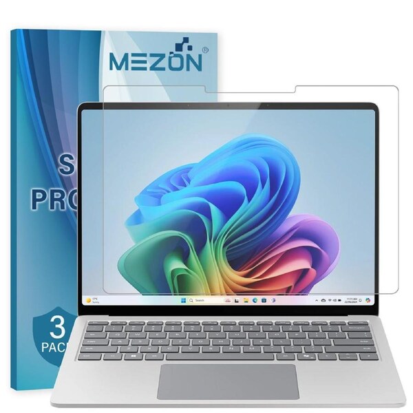 [3 Pack] Microsoft Surface Laptop 7 (13.8") Ultra Clear Film Screen Protector by MEZON – Case and Surface Pen Friendly, Shock Absorption – FREE EXPRESS