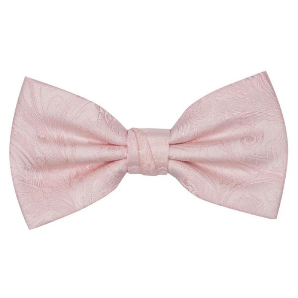 Premium Tapestry Bow Tie Floral Paisley - Pink