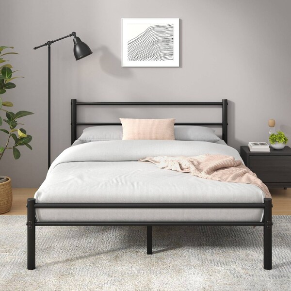 Zinus Queen Geraldine Metal Bed Frame - Black