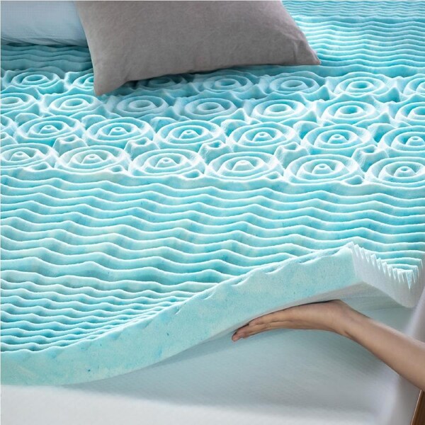 Zinus Queen 5 Zone Cooling Gel Memory Foam Topper