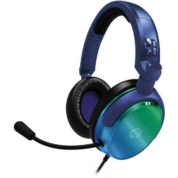 4Gamers C6-100 Strike Gaming Headset - Green/Blue