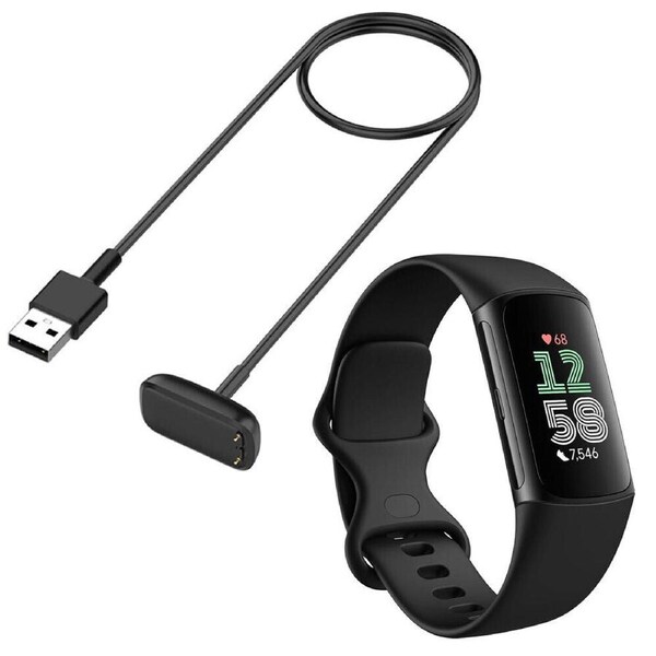 Fitbit Charge 6 Luxe Watch Magnetic Charging Cable USB Cord Charger Dock