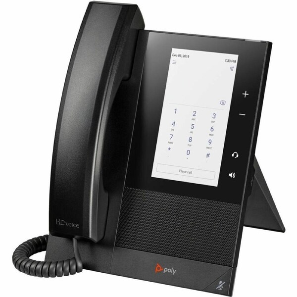 Poly CCX 400 IP Phone - Corded - Corded - Desktop, Wall Mountable - Black - 24 x Total Line - VoIP - 12.7 cm (5") LCD - 2 x Network (RJ-45) - PoE