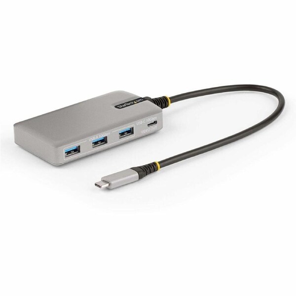 StarTech.com USB Hub - USB 3.2 (Gen 2) Type C - Portable - Space Gray - UASP Support - 5 Total USB Port(s) - PC, Mac, ChromeOS,