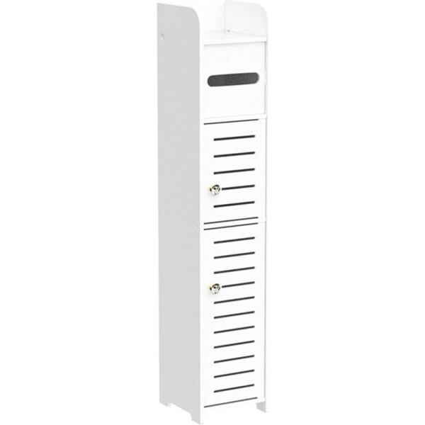 Catzon Bathroom Storage Cabinet with 2 Doors & Shelves for Small Spaces