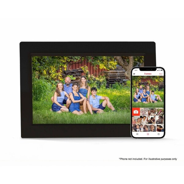 FireFly Frameo 10.1" Wi-Fi Digital Photo Frame - Glass