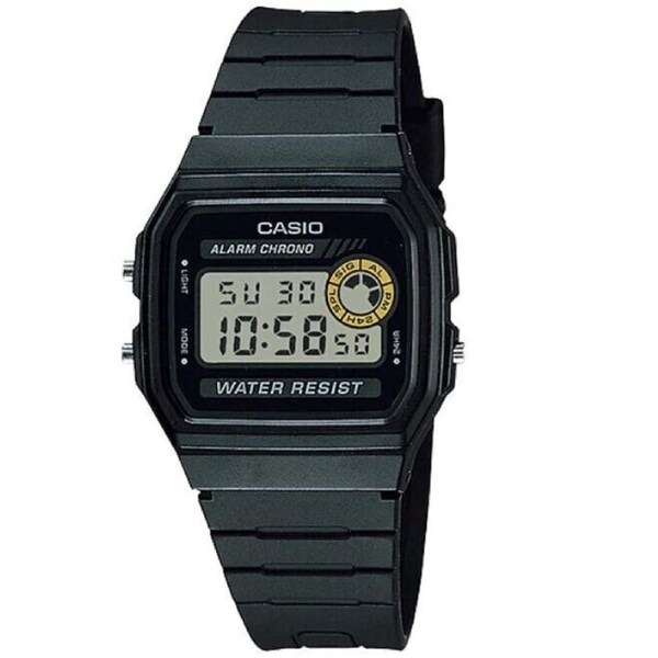 CASIO Men's F-94WA-8 LED Light Basic Digital Watch Clear/Grey Dial Black Band AU