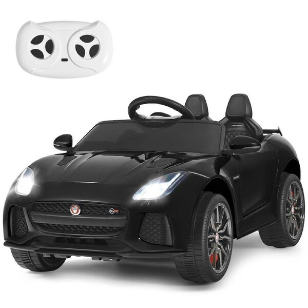 Costway Ride On Car 12V Licensed Jaguar F-Type SVR Battery Powered Ride on Toy Black