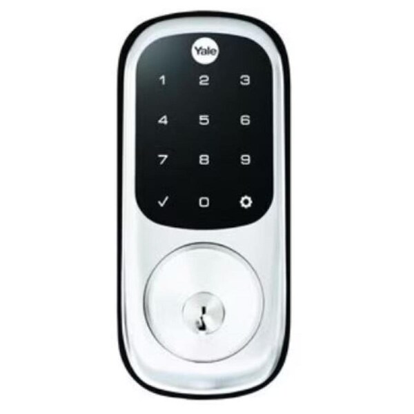 YALE ASSURE KEYED SATIN CHROME WITH YALE ACCESS HK