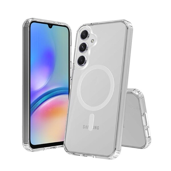 ZUSLAB Galaxy A05S Magnetic Case Slim Hybrid Pro Shockproof Translucent Protective Cover for Samsung (2024) - Clear
