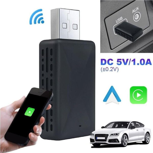 Wireless Apple Carplay Adapter Android Auto Adapter USB Car Dongle Connect Box
