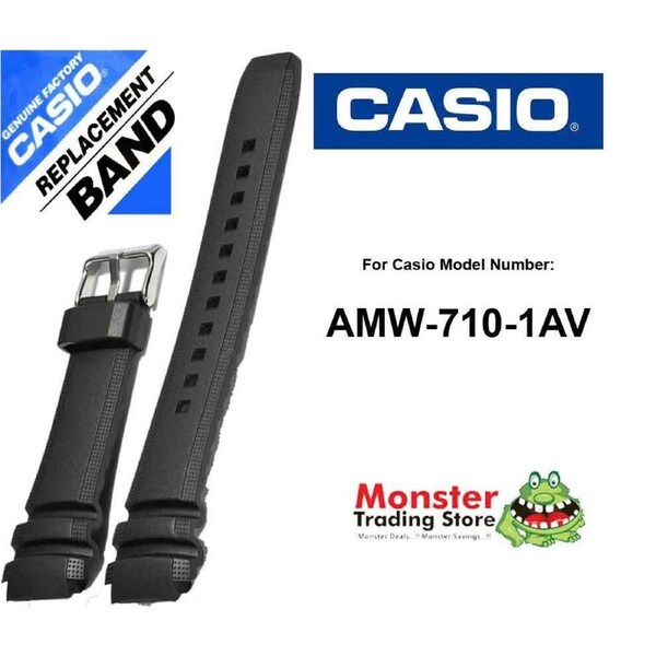 Casio Watch Band Replacement Original Only Fits: AMW-710-1AV,AMW-710,AMW710
