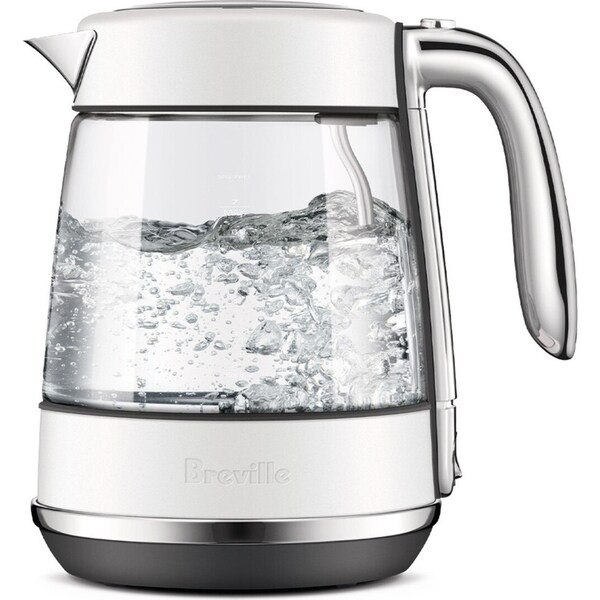 Breville the Crystal Luxe 1.7L Glass Kettle Sea Salt