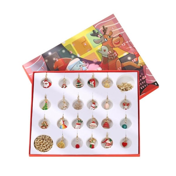 Catzon Christmas 24-Days Advent Calendar for Girls with Necklace and Bracelet