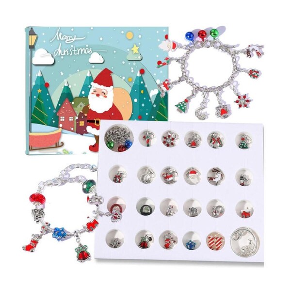 Catzon Christmas Advent Calendar 2023 Bracelet Making Kit Gift for Girls