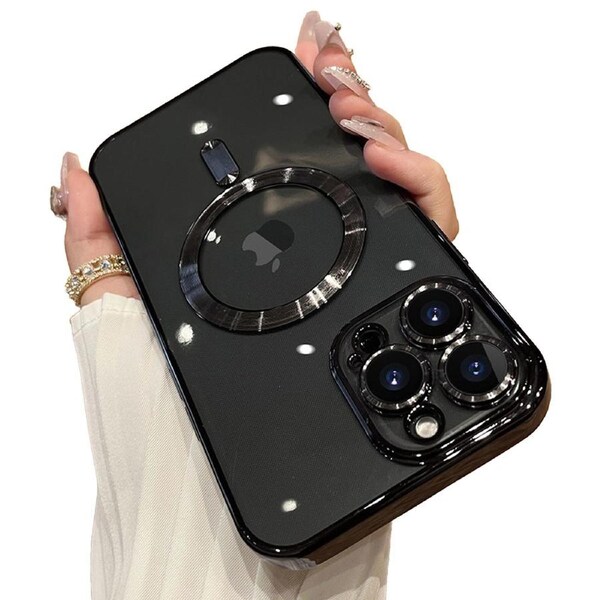 MEZON Luxury Black Case for Apple iPhone 15 Pro (6.1") – MagSafe Compatible, Shock Proof, Premium Design (iPhone 15 Pro, Black)