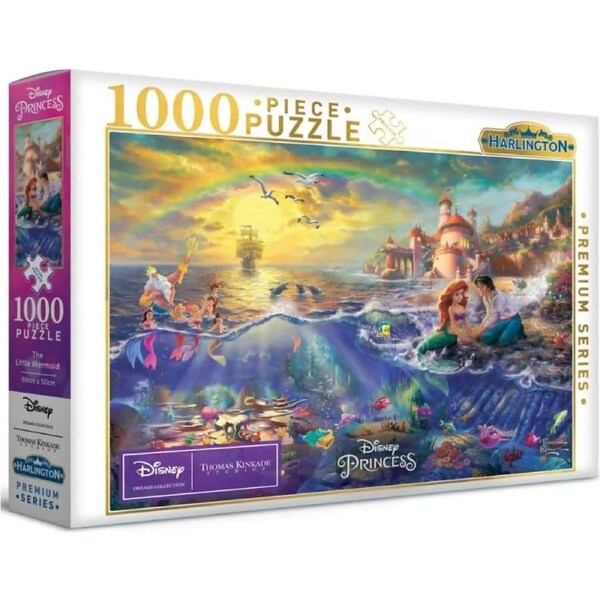 Harlington - Thomas Kinkade Disney The Little Mermaid Jigsaw Puzzle 1000 Pieces