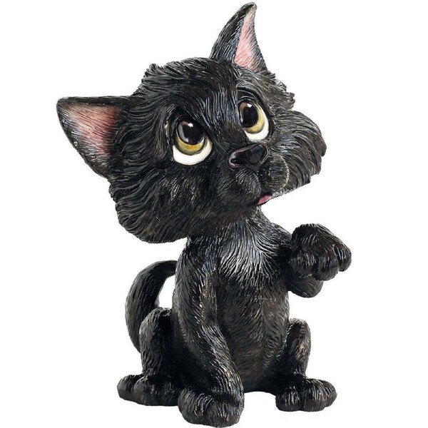 Little Paws Collectible Figurine 15cm Lucky Black Cat, Artisanau LP3043