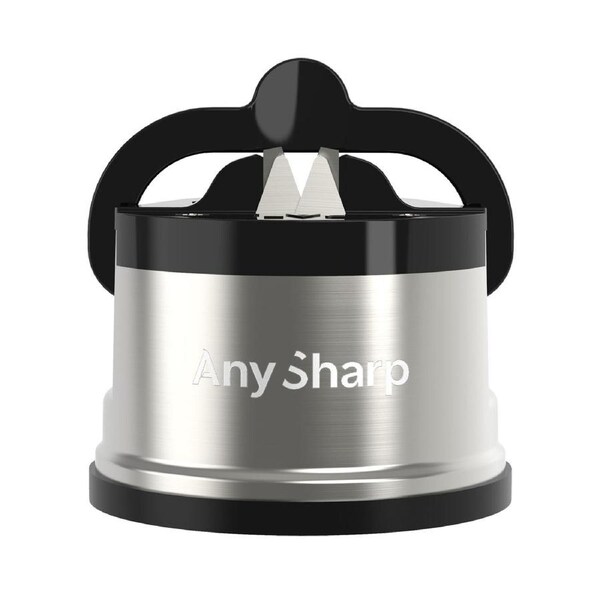 Anysharp Pro Metal Knife Sharpener Gunmetal & Black 6x6x5cm ISA-ASKSPRO