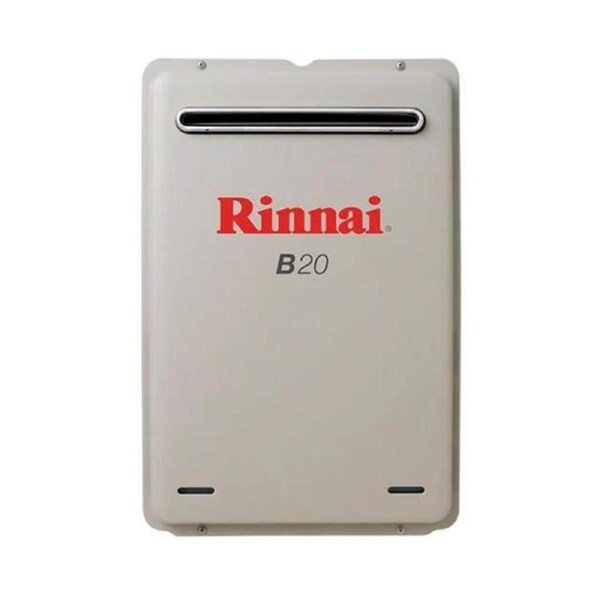 Rinnai 20L NG Gas Booster Builders 60C Instant Hot Water System B20N60A B20 Energy Efficient Continuous Hot Water Flow High Capacity for Large Home