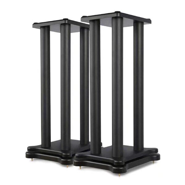 Silcron Podium Quad-L Steel Speaker Equipment Display Stand - Black 60cm