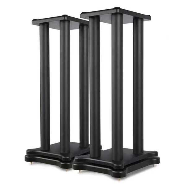 Silcron Podium Quad-L Steel Speaker Equipment Display Stand - Black 70cm