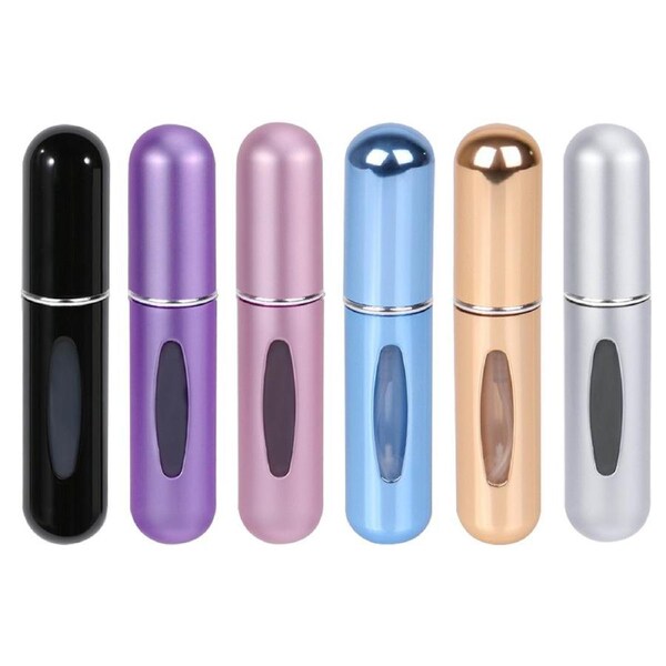 5ml Mini Perfume Atomizer 6PCS Portable Travel Refillable Bottle Scent Pump Spray