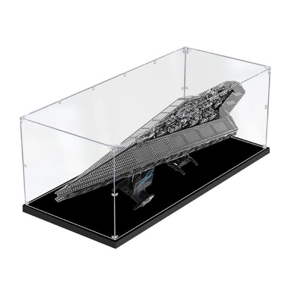 Acrylic Display Case for LEGO 10221 Star Wars Super Star Destroyer Figure Storage Box Dust Proof Glue Free