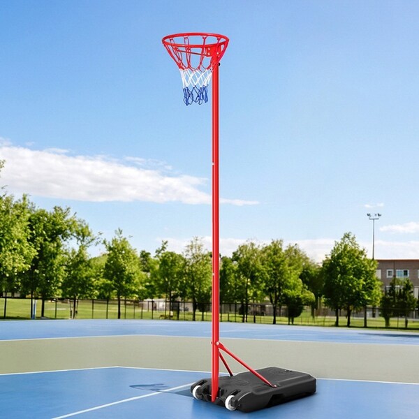 2.4-3.05M Basketball Hoop Netball Stand Everfit