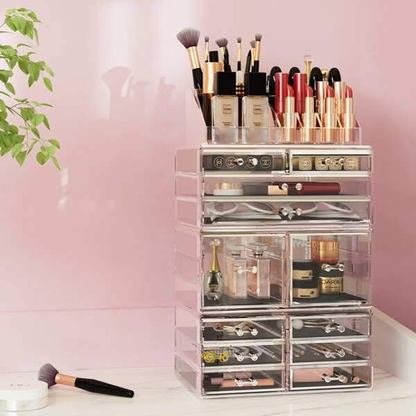 1X Embellir Makeup Organizer Acrylic Cosmetic Organizer Storage Box Jewellery Holder