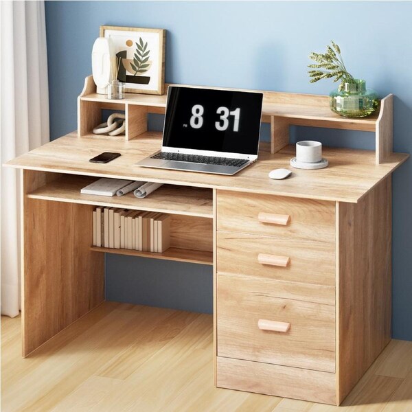 115cm Artiss Computer Desk Office Study Desks Table Shelf Drawer