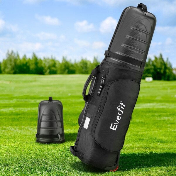 1 pc Everfit Golf Travel Bags for Airlines with Wheels Golf Clubs Hard Case Foldable