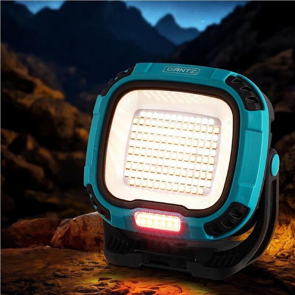 Giantz Work Light 142 LED Torch USB Camping Workshop 2000mAh Flashlight Battery