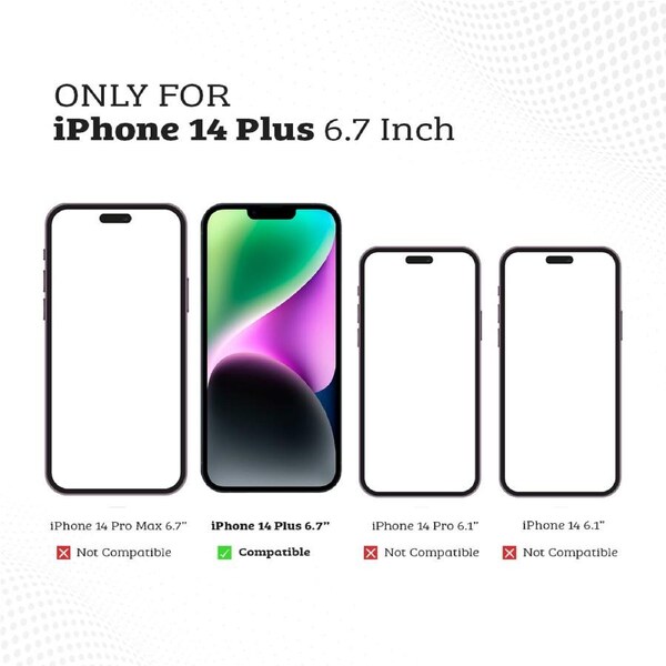 iPhone 14 Plus Soft Shock-Absorbing Silicone Case Cover: Durable and Lightweight Protection, Ensuring Comfort and Drop Resistance