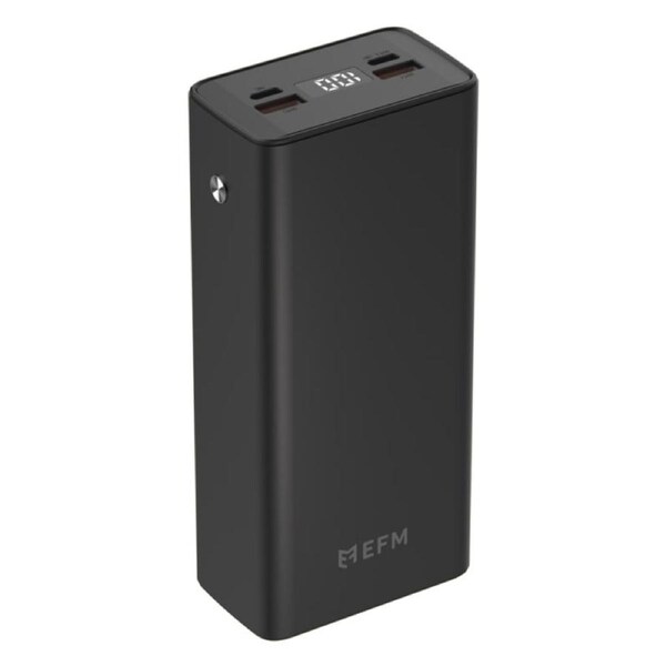EFM 30,000mAh Digital Power Bank with 20W Output - Black