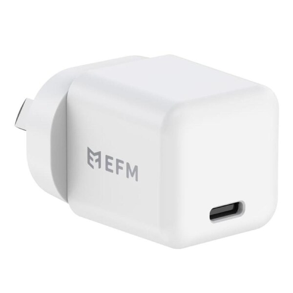 EFM ECO 20W Wall Charger with Power Delivery and PPS Technology - White