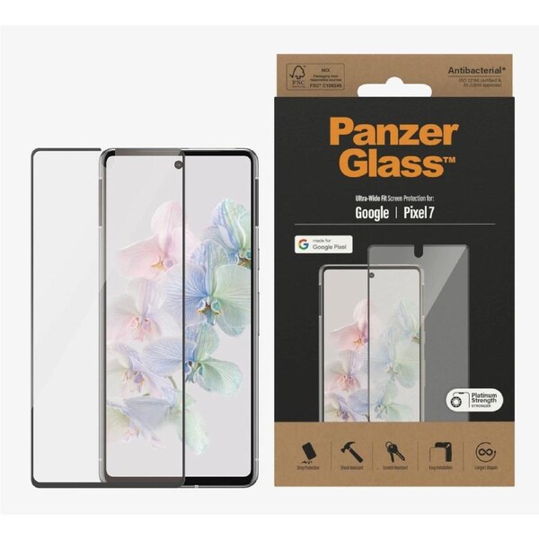 PanzerGlass Google Pixel 7a Screen Protector - Ultra Wide Fit