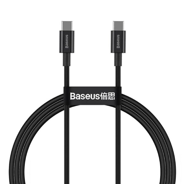 Baseus Superior Series Fast Charging Data Cable USB-C to USB-C 100W 1Meter - Black