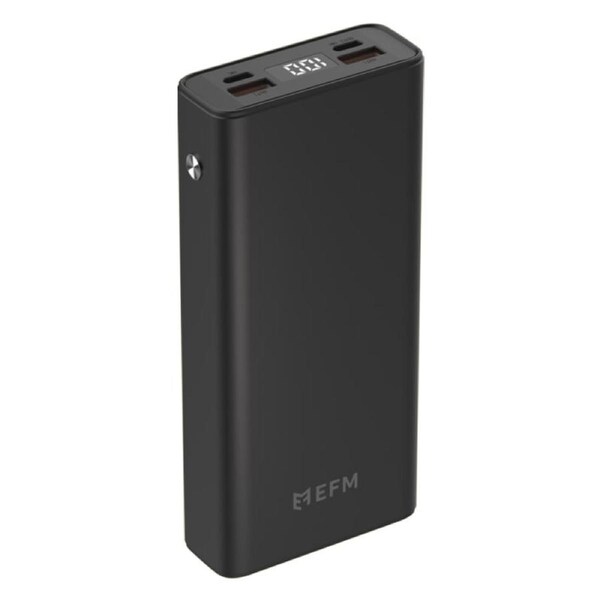 EFM 20,000mAh Digital Power Bank with 20W Output - Black