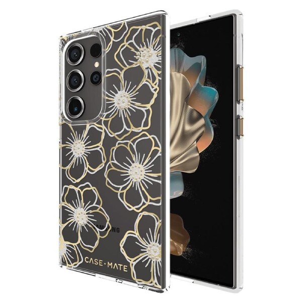 Case-Mate Floral Gems Case For Samsung Galaxy S24 Ultra - Gold
